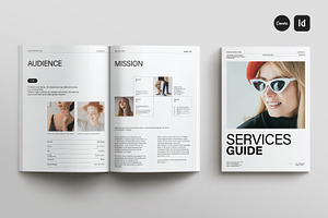 Services Guide Template, a Brochure Template by Creatiya Type