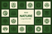 Nature Logo Bundle, a Solid Icon by Creative Stall (Thumbnail 1 of 36)