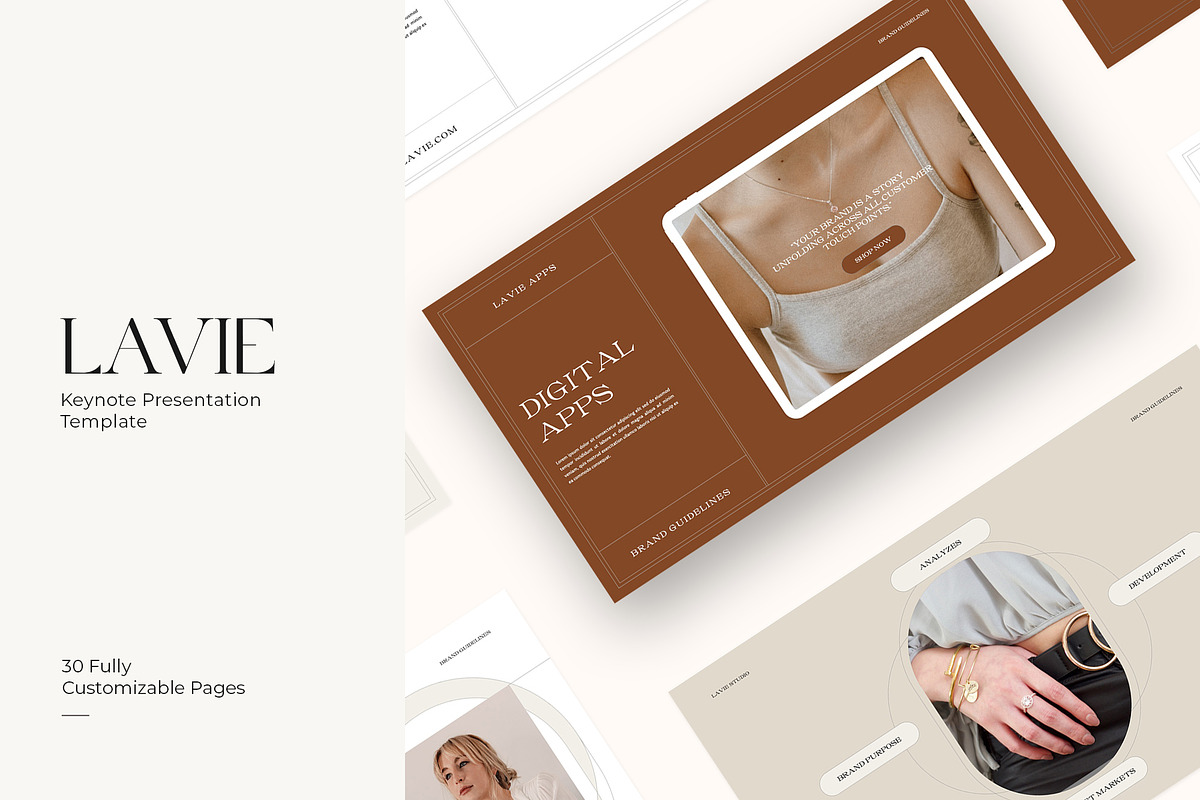 LAVIE - Keynote Brand Guidelines, a Presentation Template by notgreystudio (Photo 1 of 14)