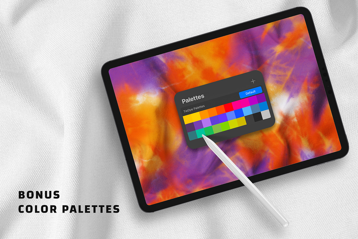Procreate Shibori Tie Dye Brushes, a Brush Add-On by Nurmiftah (Photo 4 of 11)