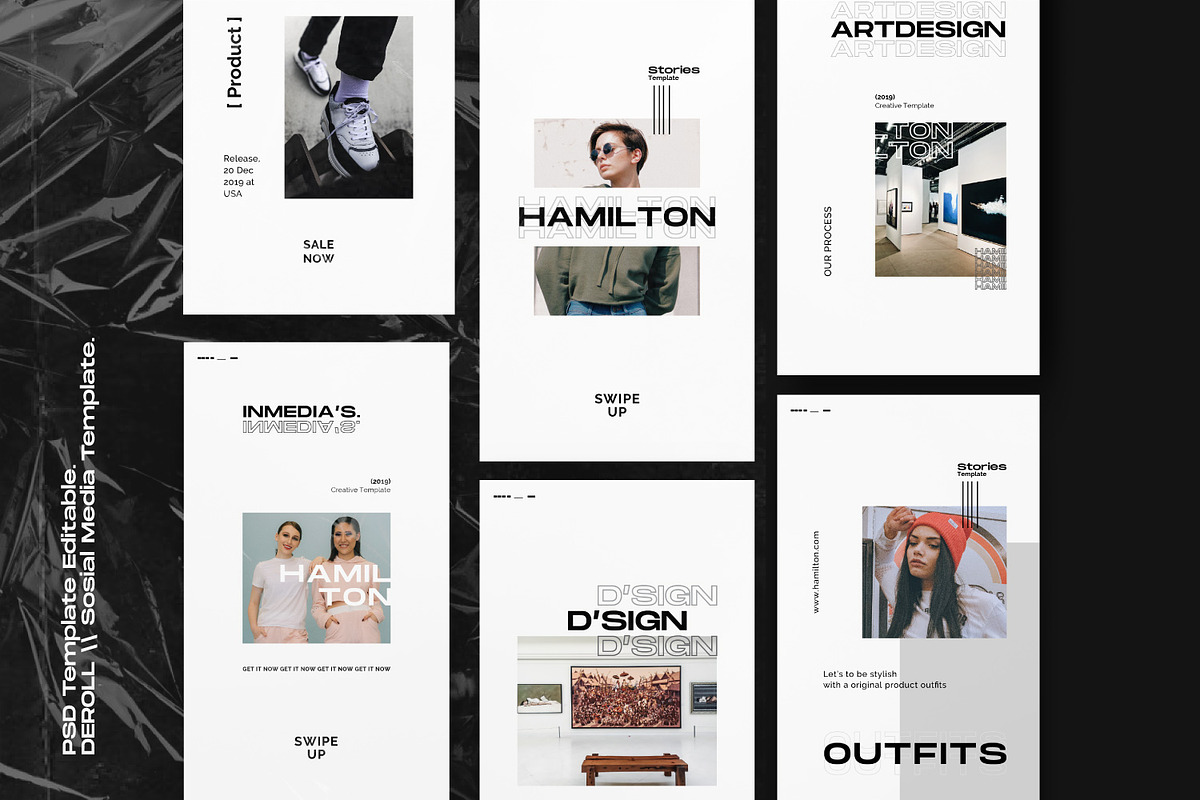 HAMILLTON - Social Media Pack Bundle, a Social Media Template by Dirtytemp Studio (Photo 4 of 14)
