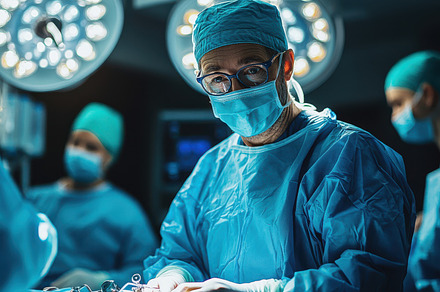 Surgical team in sterile environment, a Background Photo by Pixeness