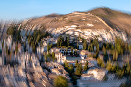 Bright photo with blurred view