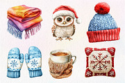Watercolor Christmas Knitted Clipart, an Illustration by Dream Creation (Thumbnail 5 of 5)