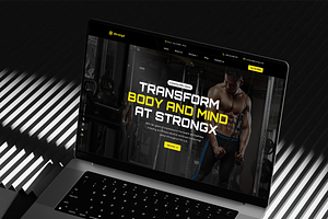 StrongX - Fitness Framer Template, a Websites & App Template by TruongHuy10