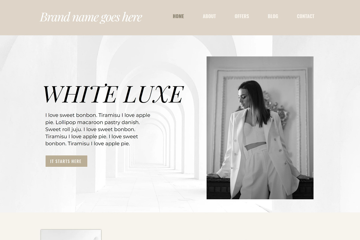 Wix Website - White Luxe, a Websites & App Template by Freedom Business Shop (Photo 1 of 11)