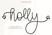 Holly, a Handwritten Font by InermediaSTUDIO (Thumbnail 1 of 8)