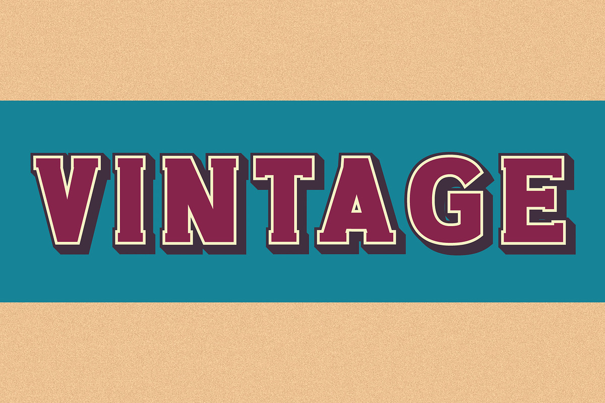 Retro 3D SVG Font, a Font by vladocar (Photo 3 of 6)