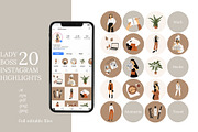 20 Lady Boss Instagram Highligts, a Social Media Template by Katerina Osa (Thumbnail 1 of 3)