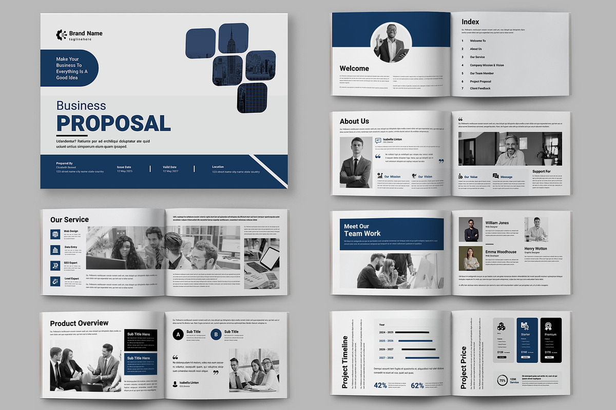 Business Proposal Landscape Layout, a Brochure Template by ContestDesign (Photo 1 of 5)