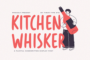 Kitchen Whisker Font, a Handwritten Font by Timurtype