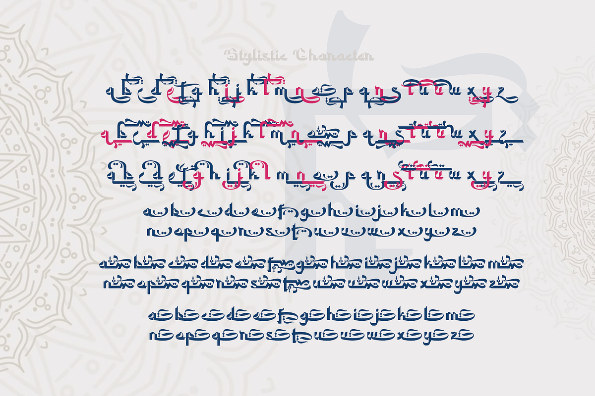 Dzakiyah - Arabic Font, a Symbol Font by madeDeduk (Photo 8 of 10)
