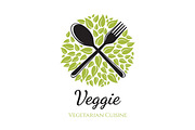 Vegetarian Restaurant Logo, a Branding & Logo Template by 7Theme (Thumbnail 1 of 5)