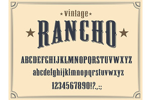 Western Font Type, Wild West Letters