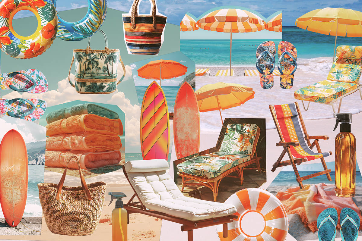 Retro summer collage - 300+ cutouts, an Object Graphic by Sofico (Photo 8 of 13)
