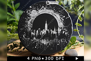 New York Logo City Skyline Urban, a Background Graphic by LaseredNinja (Thumbnail 4 of 7)