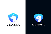 Modern Llama Logo with Shield, a Branding & Logo Template by HueNestify (Thumbnail 2 of 3)