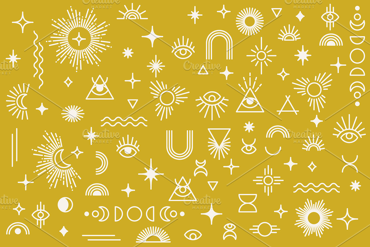 Boho Elements Vector Bundle, a Graphic by CojoMoxon (Photo 2 of 3)