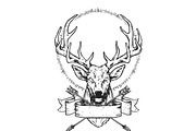 Deer Vector Illustration, an Illustration by danielcomerci (Thumbnail 2 of 4)