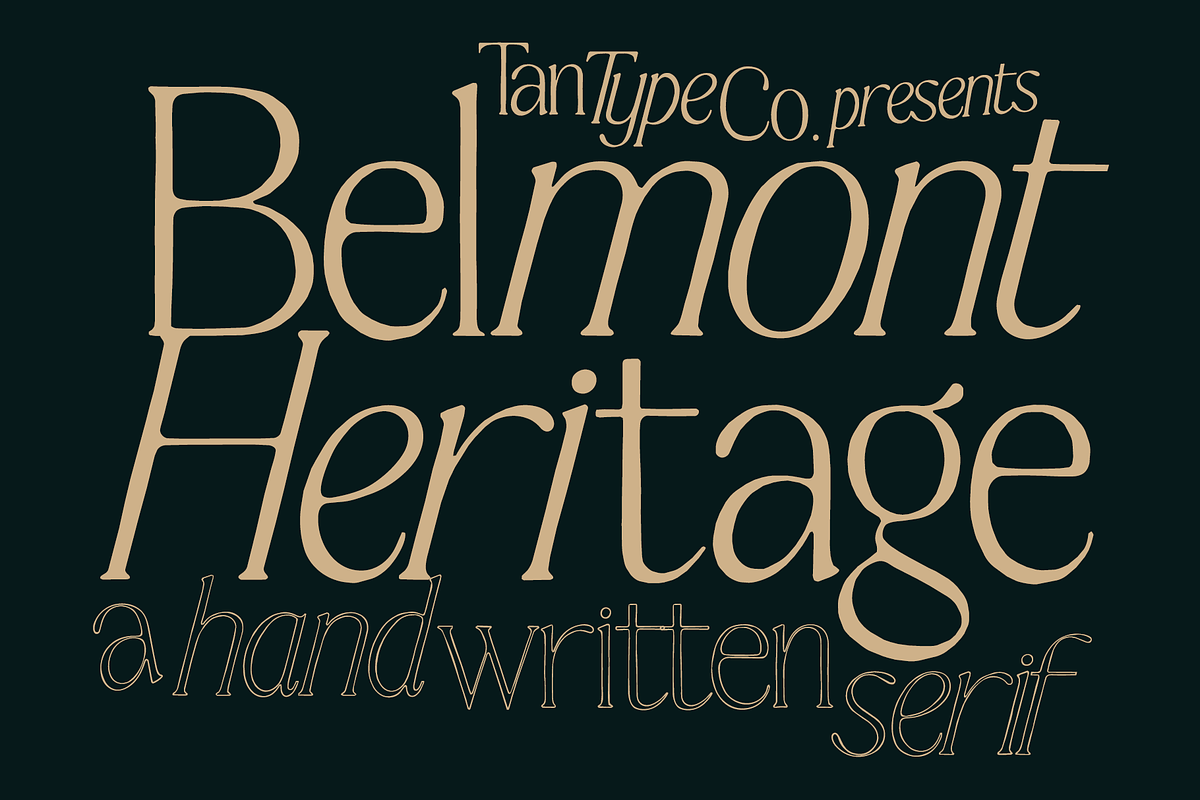 TAN-BELMONT-HANDWRITTEN SERIF, a Serif Font by TanType (Photo 1 of 10)