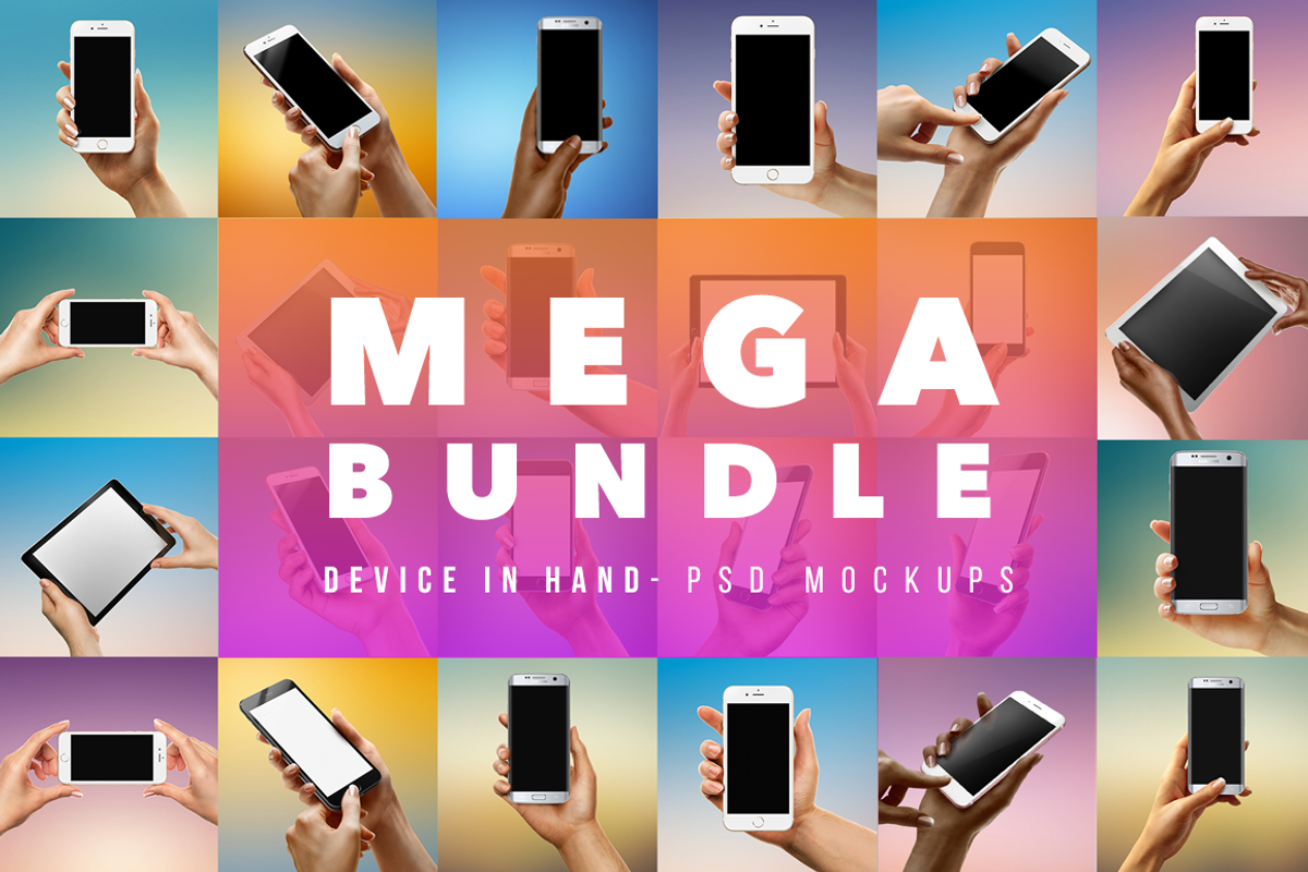 Hand with Device iPhone 7 Mockup, an iPhone Mockup by LazyCrazy (Photo 1 of 5)