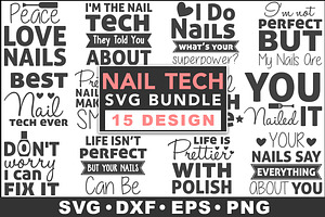 Nail Tech SVG Bundle