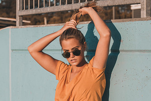 Young girl with attitude