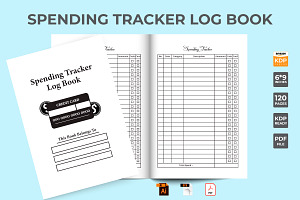 Spending Logbook KDP Interior Vector