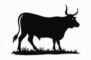 Standing Bull Silhouette Pack, an Illustration by jahid234 (Thumbnail 5 of 9)