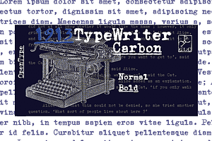 1913 Typewriter Carbon Set