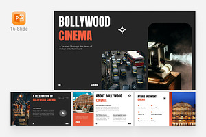 Black Red Modern Cinema Presentation, a Presentation Template by Eklip Studio