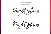 Bright Glow Script Font, a Script Font by Creativeqube Design (Thumbnail 7 of 7)