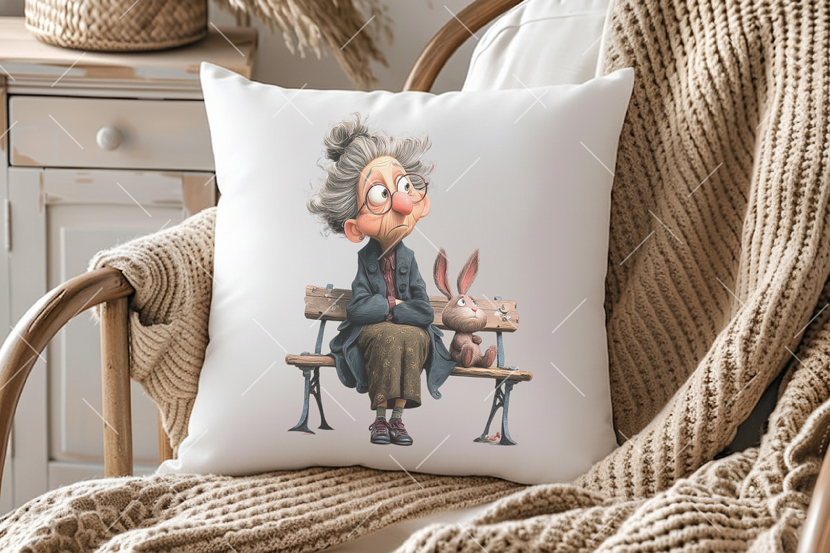 Whimsical Easter Grandma Clipart, an Illustration by OK Design (Photo 5 of 6)