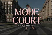 Mode Court - Aesthetic Font, a Serif Font by Fype Co. (Thumbnail 1 of 5)