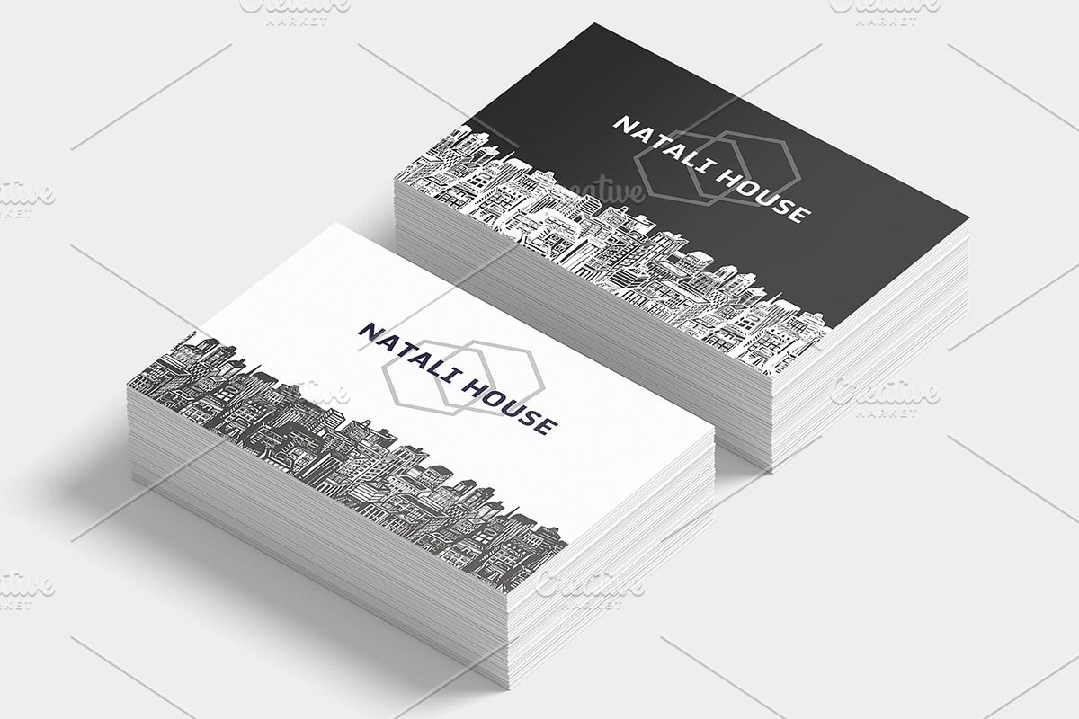 Real Estate Business Cards, a Business Card Template by IRSYART (Photo 2 of 6)