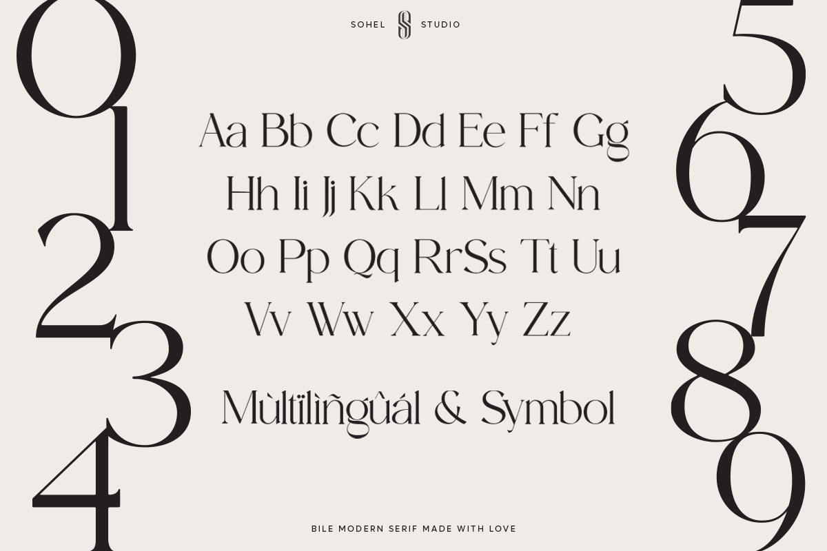 Bile - Jewelry Boutique Typeface, a Serif Font by Sohel Studio (Photo 10 of 11)