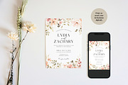 Wildflower Wedding Invite Template, an Invitation Template by Cottontail Paper Shop (Thumbnail 3 of 7)