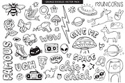 Grunge Graffiti Doodles Vector Pack, a Decorative Illustration by Lindy_doodle (Thumbnail 12 of 13)