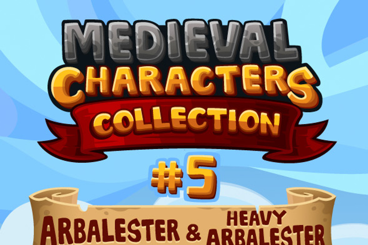 Medieval Game Sprites Characters 5, an Illustration by Saranai Store