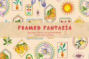 Framed Fantasia Prints & Patterns, a Pattern Graphic by GND ART STUDIO (Thumbnail 1 of 8)