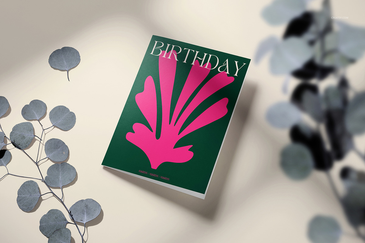 5x7 Folded Greeting Cards Mockup Set, a Merchandise Mockup by creatsy5 (Photo 10 of 33)