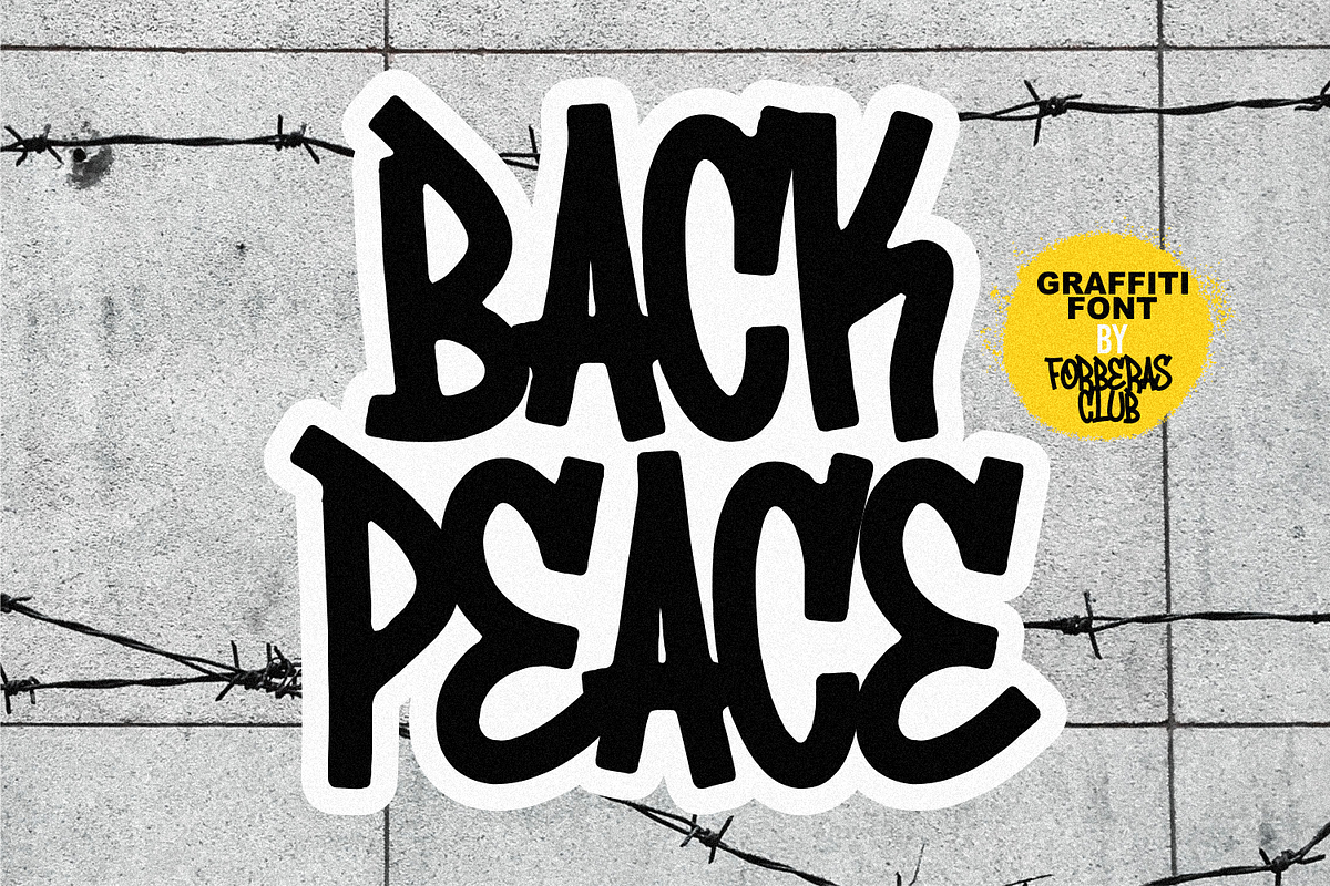 Back Peace, a Handwritten Font by Forberas Club (Photo 1 of 8)