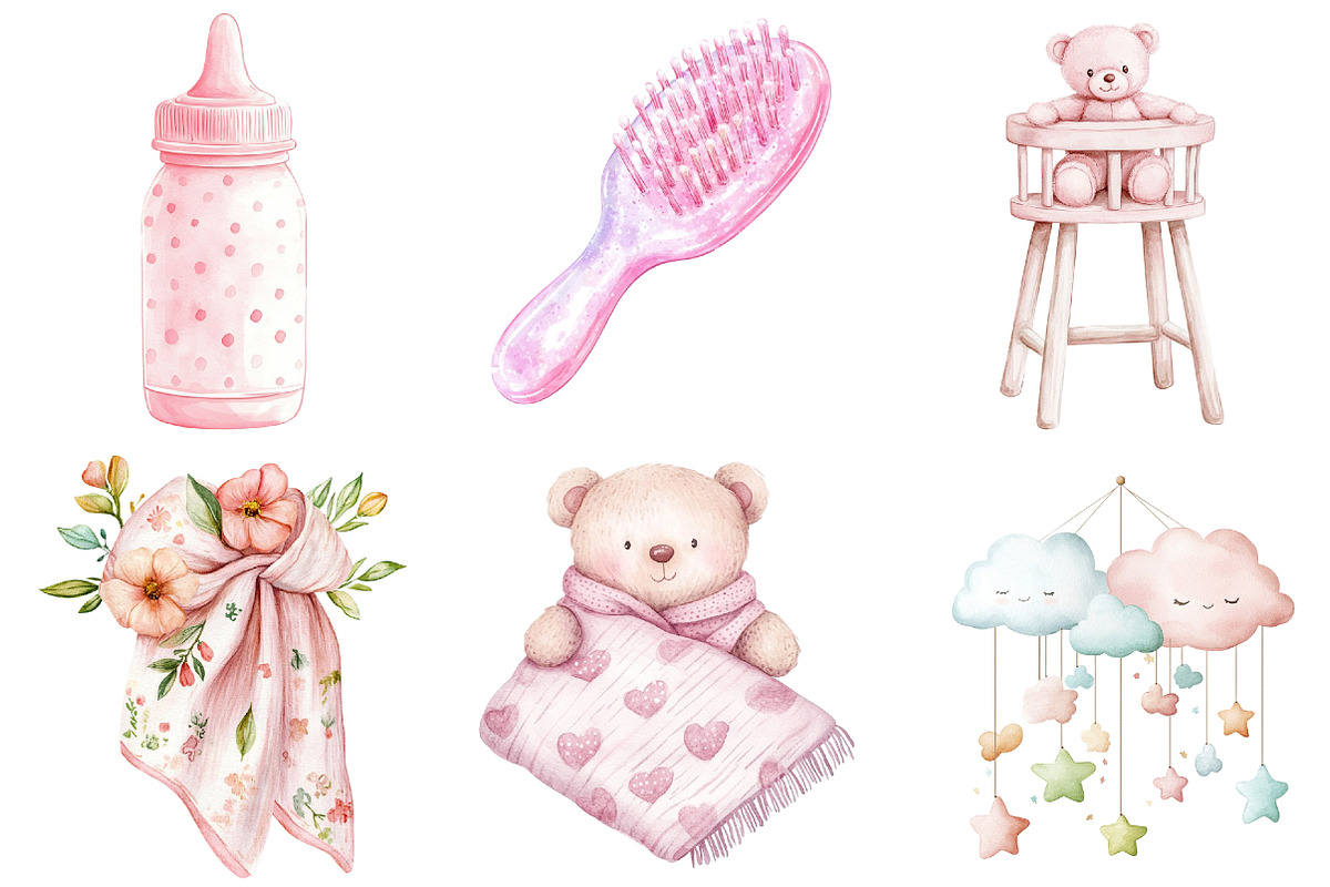Pink Boho Nursery Clipart, an Illustration by CitraGraphics (Photo 5 of 5)