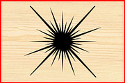 Sunburst Silhouette PNG Vector Set, an Object Illustration by Creativeshirt (Thumbnail 2 of 4)