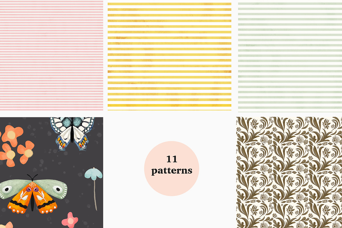 The Flower Market Collection, a Pattern Graphic by Bridgett Stahlman Design (Photo 6 of 10)