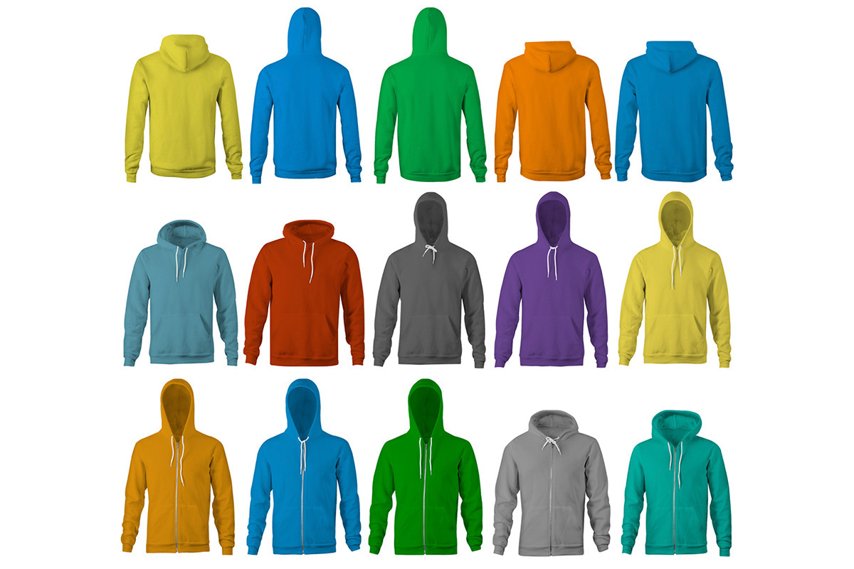 Men's Apparel Mockup Template Bundle, a Hoody Mockup by TheVectorLab (Photo 11 of 21)
