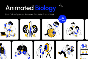 Animated Biology Art Illustration, an Education Illustration by Vectors Market
