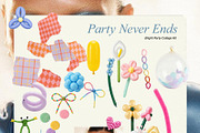 Party Never Ends: Bright Collage Kit, an Object Graphic by divanovskaya_nv (Thumbnail 5 of 17)