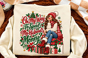 Sweet but Not Stressed Christmas PNG, a Seasonal Illustration by Canvas Craft (Thumbnail 4 of 6)