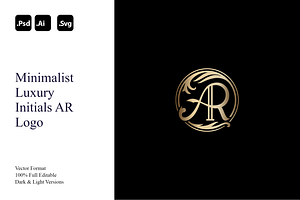 Minimalist Luxury Initials AR Logo, a Branding & Logo Template by Luxury Logos